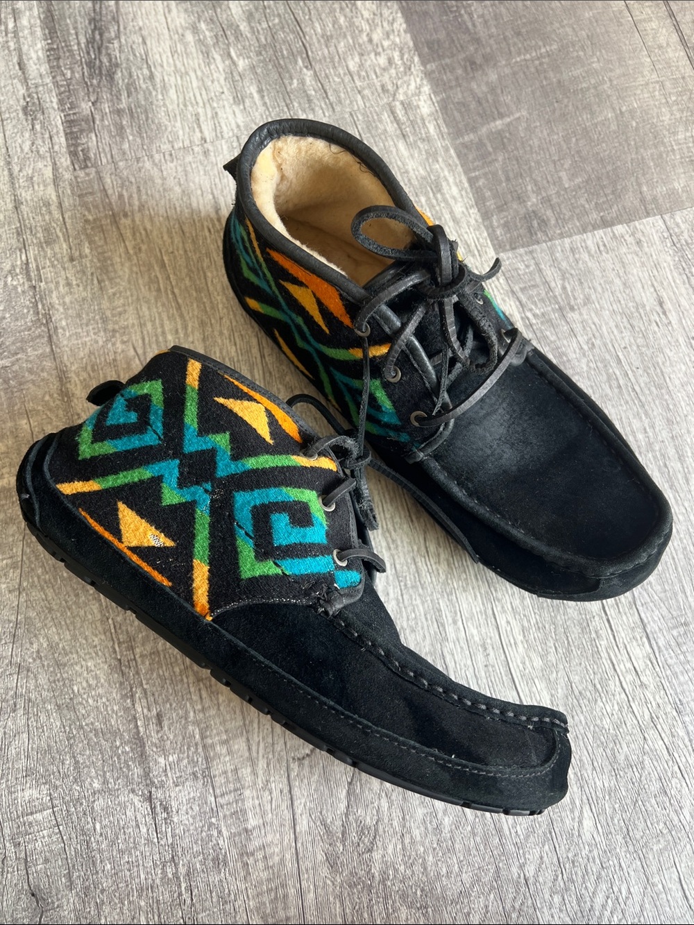 UGG x Pendleton Lyle Chukka Black Suede Boots Men's Size 11 Limited Edition